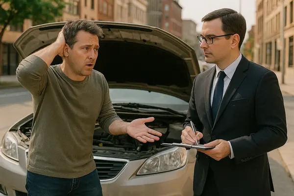 a man taking down a report from the owner of a lemon car from San Jose Lemon Law Attorney in San Jose, CA  Lawyer near me